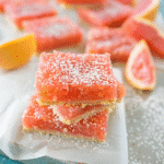 Pink Grapefruit Bars – The Best Sweet-Tart Citrus Dessert You’ll Ever Make Pink Grapefruit Bars Pink Grapefruit Bars with powdered sugar and citrus garnish